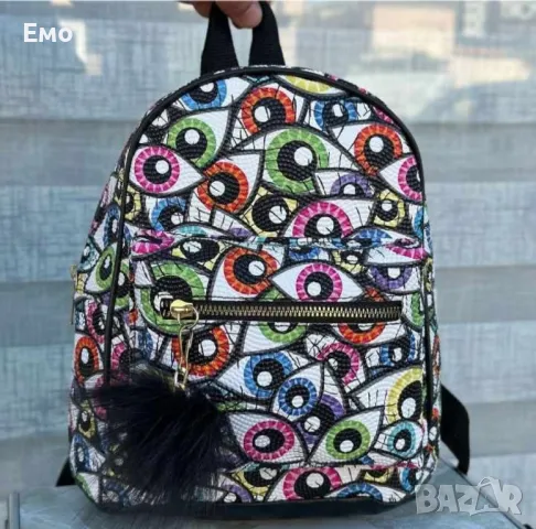 Компактни цветни ранички с пухче, изкушение за всеки ценител., снимка 12 - Раници - 48384114