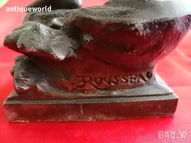 ROUSSEAU Стара Авторска Скулптура ,Статуя ,Фигура, снимка 6 - Антикварни и старинни предмети - 37169698