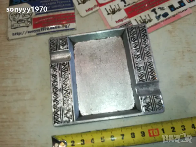 СТАР АЛУМИНИЕВ ПЕПЕЛНИК 1901251407, снимка 5 - Антикварни и старинни предмети - 48739218