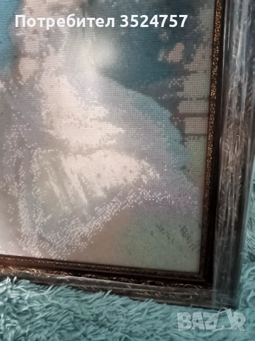 Луксозен диамантен гоблен „Принцеса Сиси“ – рамка с антирефлексно стъкло, снимка 2 - Гоблени - 52432771