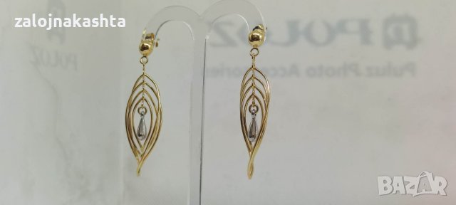 Нови Златни обеци-3,52гр/14кр, снимка 6 - Обеци - 40663088