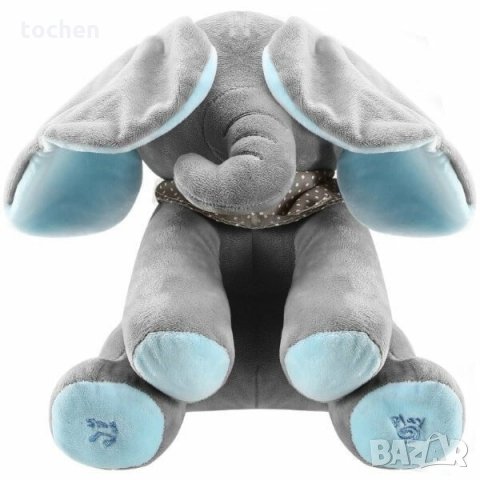  Интерактивно плюшено слонче FLAPSY , пеещо , танцуващо с уши, снимка 6 - Плюшени играчки - 35291709