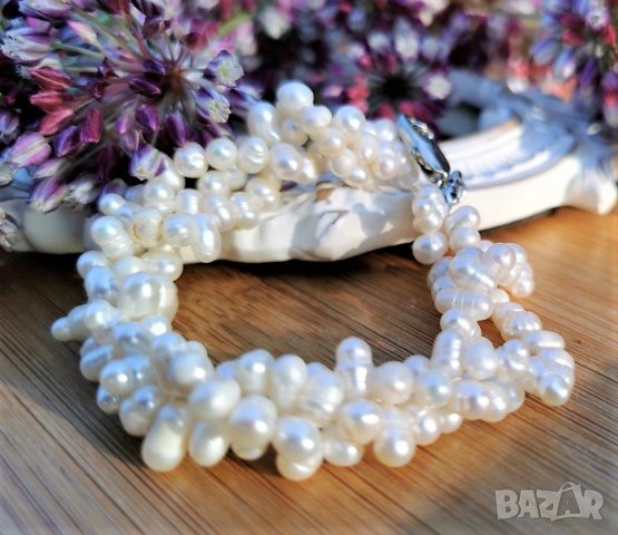 Подаръци за Перлена сватба - Бижута от естествени перли със сертификат , снимка 4 - Колиета, медальони, синджири - 43894590