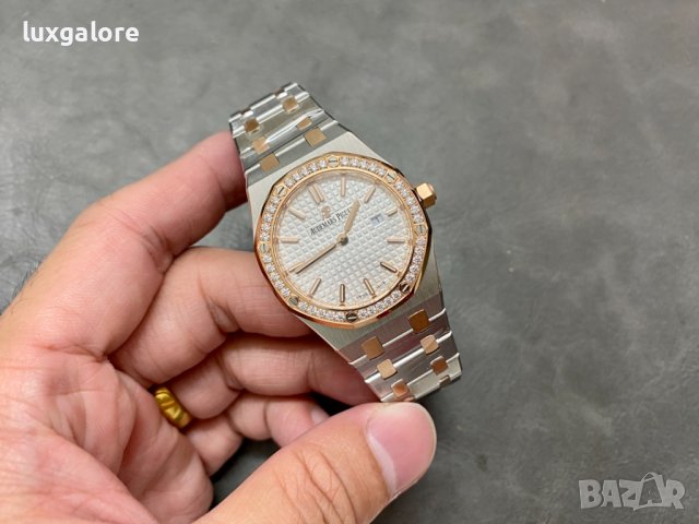Дамски часовник Audemars Piguet Royal Oak Ladies с швейцарски механизъм, снимка 3 - Дамски - 43697532