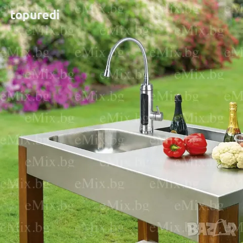 Смесител с нагревател от неръждаема стомана MAXXMEE, снимка 3 - Други стоки за дома - 47769915