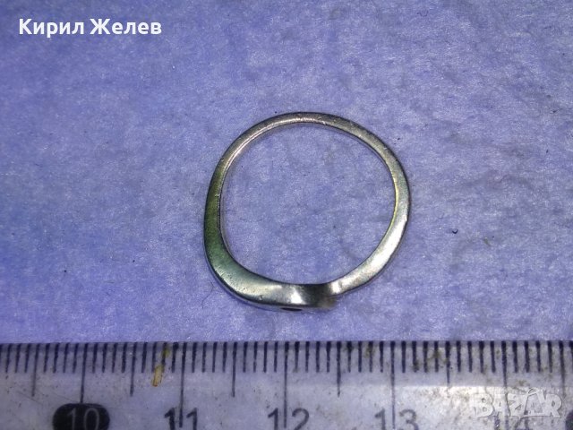 Стар СРЕБЪРЕН ПРЪСТЕН ВИСОКА ПРОБА СРЕБРО с ГНЕЗДО За МОНТИРАНЕ на СКЪПОЦЕНЕН КАМЪК 40920, снимка 8 - Антикварни и старинни предмети - 43318034