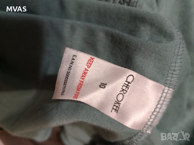 Топ M размер зелен с ръкави волани, снимка 4 - Корсети, бюстиета, топове - 36906336