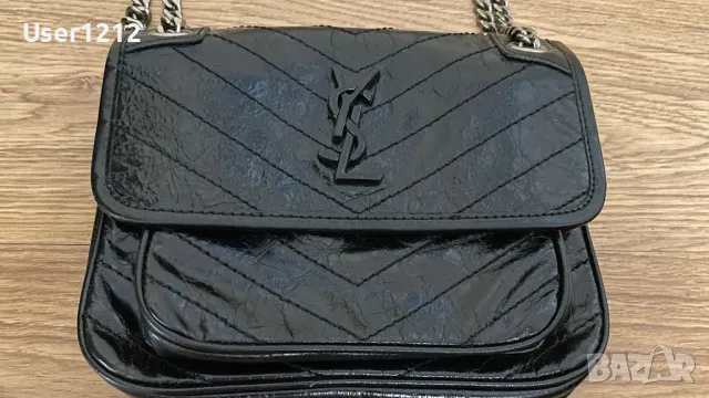 YSL дамска чанта естествен лак , снимка 2 - Чанти - 47953063