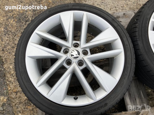 17 джанти 5х100 Skoda Fabia Rapid 7J et46 Polo Vento 215/40/17 Hankook, снимка 4 - Гуми и джанти - 43270860