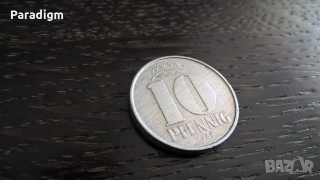 Монета - Германия - 10 пфенига | 1968г.; серия А