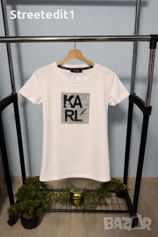 Луксозна дамска тениска KARL LAGERFELD
