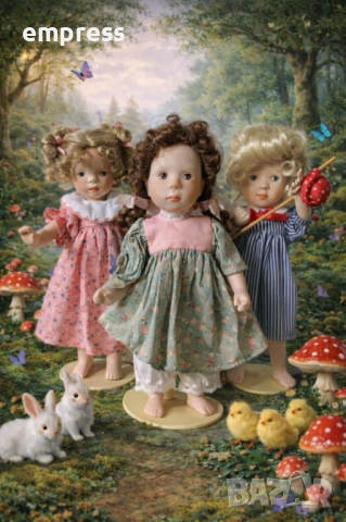 Порцеланови кукли Franklin Heirloom Dolls , снимка 6 - Колекции - 52897574