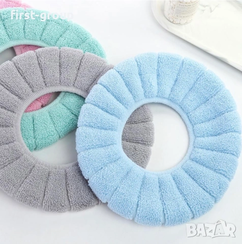 Пухкаво покривало за тоалетна седалка, мека подложка за тоалетна чиния, снимка 5 - Други стоки за дома - 53047369