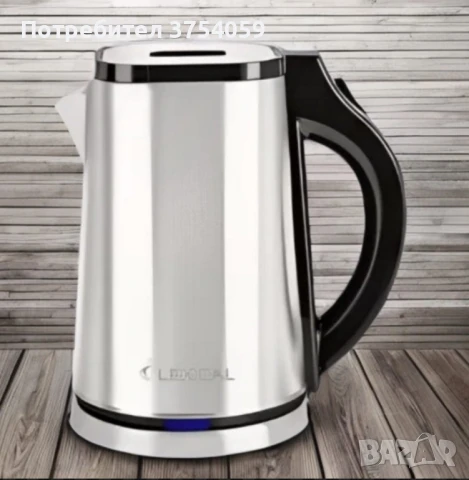 Електрическа кана за вода с корпус от неръжаема стомана , снимка 1