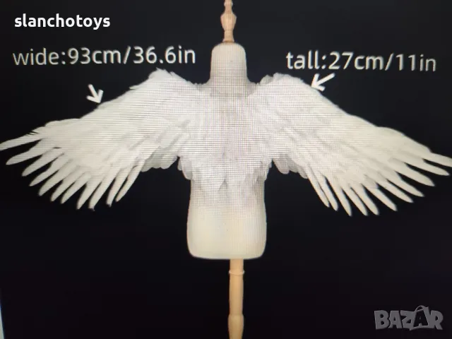 Бели или черни големи ангелски крила