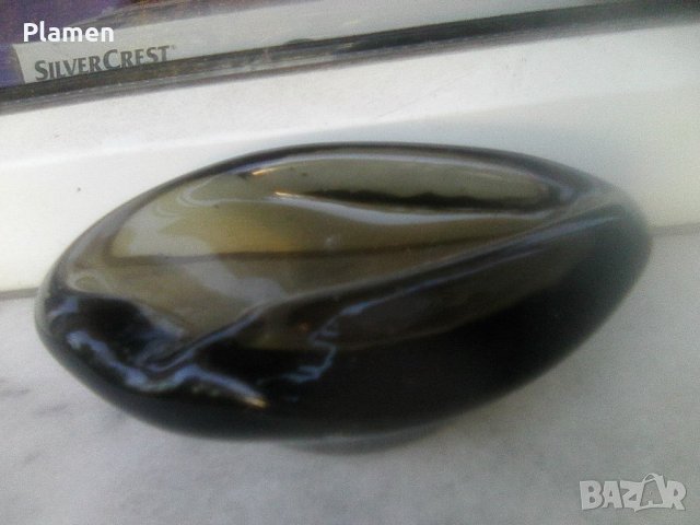 Пепелник от масивно оцветено стъкло, снимка 1