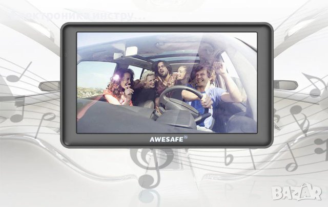 Навигация AWESAFE 7 инча 3D карта GPS Navitel Карта за камиони Безплатни актуализации Bluetooth AVIN, снимка 2 - Видеокарти - 43099392