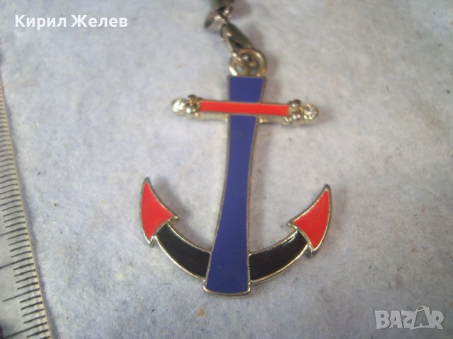 ЕМАЙЛИРАНА СРЕБРИСТА КОТВИЧКА - АРТ ПЕНДАНТ ВИСУЛКА за Джи Ес Ем КОТВА 31359, снимка 4 - Други - 38067218