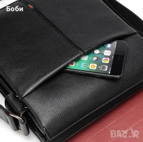 Нова мъжка чанта от естествената  кожа за през рамо , снимка 5 - Чанти - 47881644