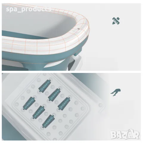 Сгъваема вана-трансформър за деца и възрастни, снимка 8 - Душ кабини и вани - 46160826