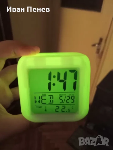 Светещ LED будилник/часовник, снимка 9 - Други - 52596842