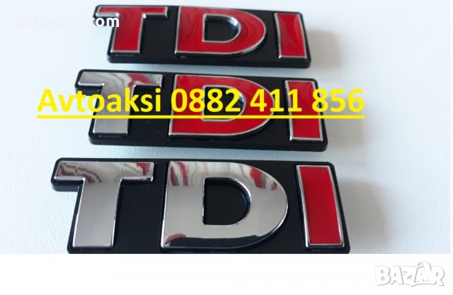 3D Метални емблеми TDI/ТДИ предна решетка , снимка 2 - Аксесоари и консумативи - 27809183