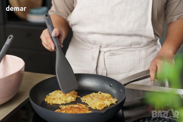 Zyliss Силиконова шпатула за готвене, незалепваща, топлоустойчива, 30х6 см, снимка 5 - Прибори за хранене, готвене и сервиране - 43428755