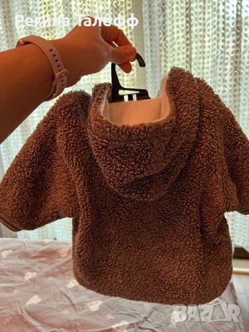 Пухкаво палтенце 9/12 месеца , снимка 3 - Бебешки якета и елеци - 43683421