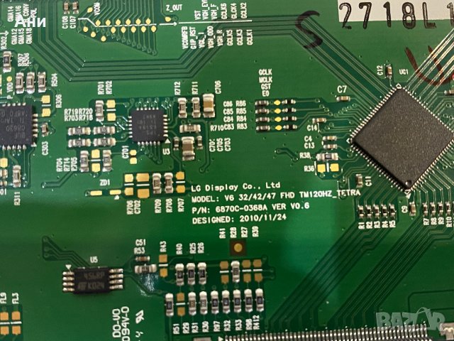 Платка T-CONTROL BOARD LG 6870C-0368A TM120HZ_TETRA IB204V 2718L1, снимка 3 - Части и Платки - 35290947