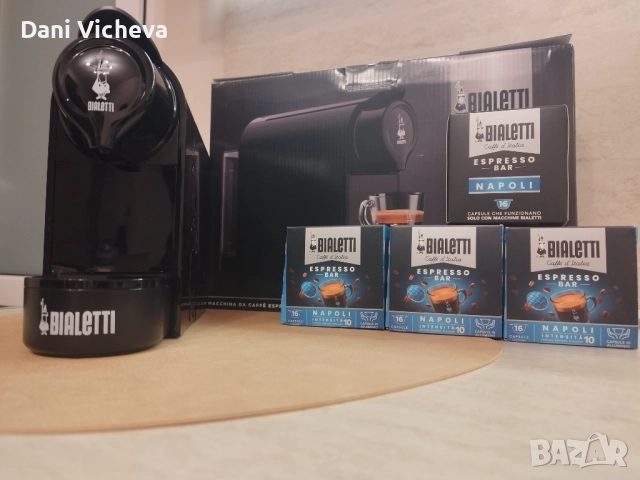 Кафемашина Bialetti Gioia + 64 капсули Espresso Coffee Machine, снимка 4 - Кафемашини - 52728295