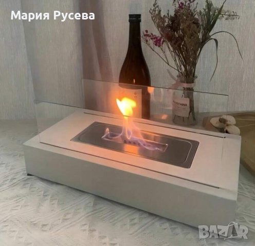 Биокамина за вкъщи или навън  черна /бяла , снимка 6 - Камини - 43512154