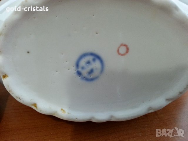 Стар български порцелан сосиера, снимка 3 - Антикварни и старинни предмети - 34571211