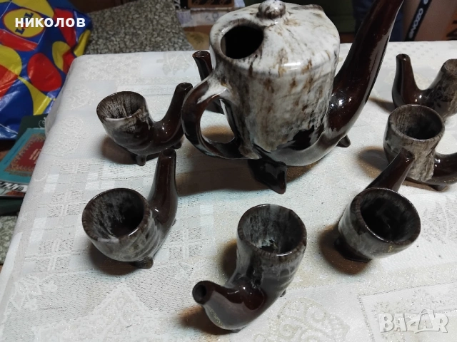 СЕРВИЗ ЗА ГРЕЯНА РАКИЯ, снимка 3 - Антикварни и старинни предмети - 53249237