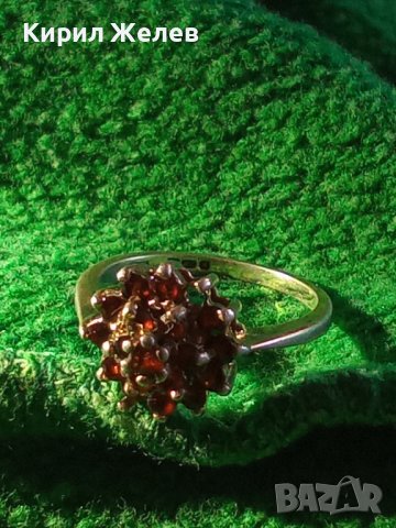 СТАР РУБИНЕН СРЕБЪРЕН ПРЪСТЕН СТЕРЛИНГ СИЛВЪР с ЩЕМПЕЛИ и за РУБИН КАМЪНИТЕ ЮВЕЛИРНА ИЗРАБОТКА 25377, снимка 6 - Антикварни и старинни предмети - 34628472