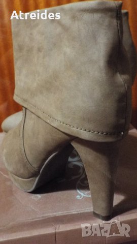 Дамски есенно-зимни боти на ток, снимка 4 - Дамски боти - 26476155