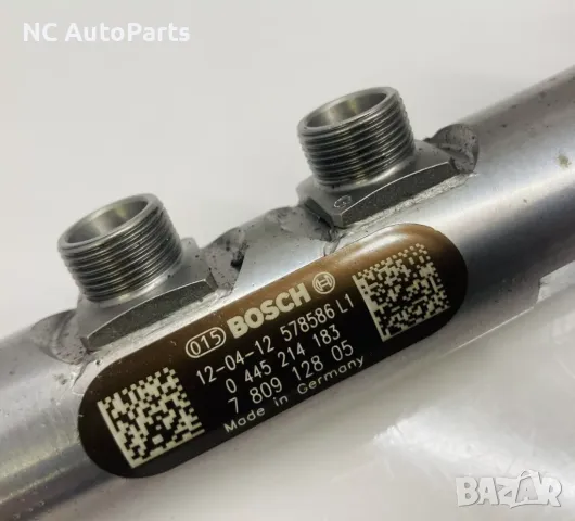 Горивна рейка за БМВ BMW 5 серия 520d F10 N47D20C 2.0 дизел BOSCH 780912805 0445214183 2012, снимка 2 - Части - 47546161