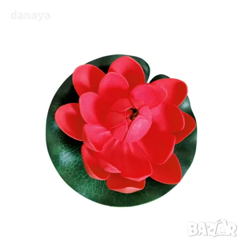 3993 Изкуствена водна лилия за езерце декорация за градината, 14 см, снимка 8 - Декорация за дома - 42137867