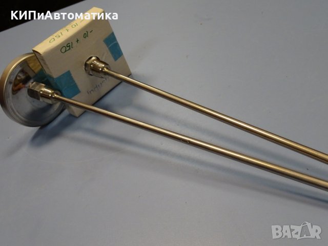 биметален термометър Wika thermometer ф100mm, -10/+150°C, L-500mm, снимка 6 - Резервни части за машини - 37103352