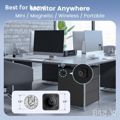 Мини камера, 2K Nanny Cam безжична с 1 година съхранение в облака, снимка 2 - Други - 52573330