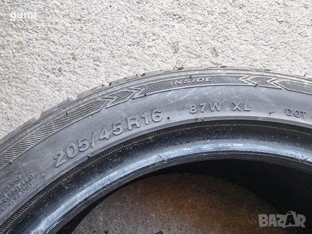 1бр лятна гума 205/45/16 MINERVA R33, снимка 2 - Гуми и джанти - 39916846