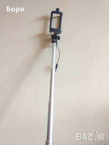 Селфи стик с микрофон/вход за слушалки/телескопичен, снимка 4 - Селфи стикове, аксесоари - 28830279