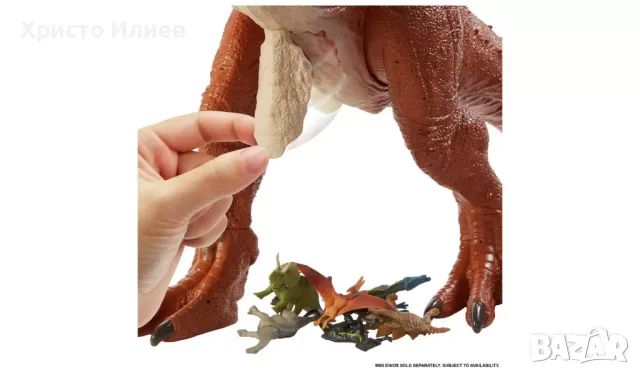 Голям Динозавър Карнотавър Торо Джурасик свят Jurassic World 91см, снимка 4 - Фигурки - 48087948