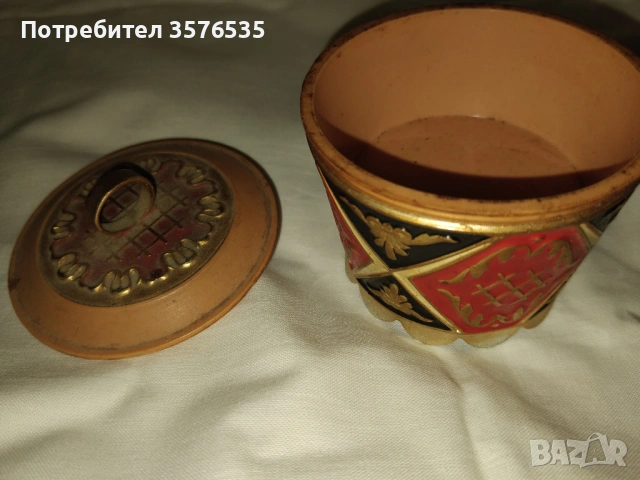 Продавам дървена кутия - захарница., снимка 2 - Други - 53309904