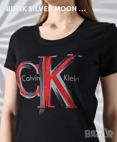 Дамски Памучни Тениски 💫 CALVIN KLEIN , снимка 12 - Тениски - 48923145