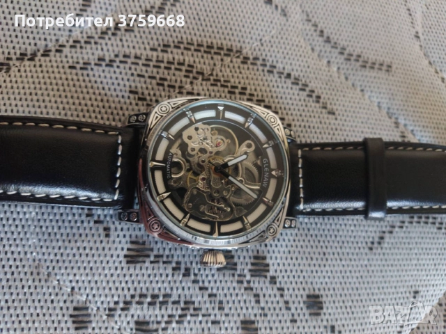 Автоматичен (самонавивен)часовник с минерално стъкло,водоустойчив., снимка 5 - Мъжки - 52881939