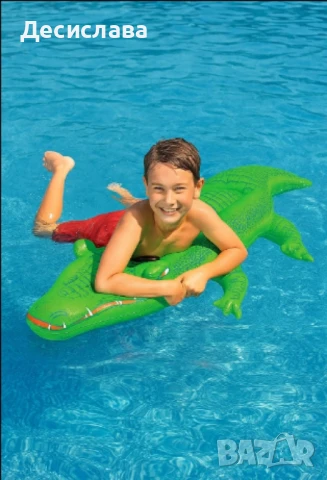 Надуваем дюшек във формата на крокодил, снимка 2 - Надуваеми играчки - 50750014