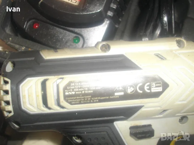 Li-ion 12V DuroPro DB12-4 НОВ НЕМСКИ ОРИГИНАЛЕН ВИНТОВЕРТ БОДИ С КУФАР И ЗАРЯДНО БЕЗ БАТЕРИЯ , снимка 15 - Винтоверти - 49703309
