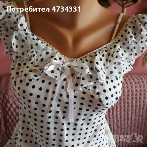 Рокля черно/бяла, снимка 6 - Рокли - 53476480