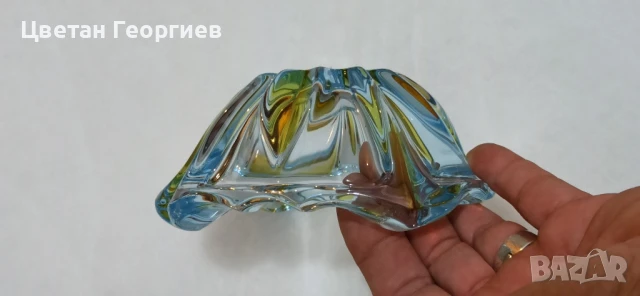 пепелник цветно стъкло Мурано, снимка 5 - Други - 50999339