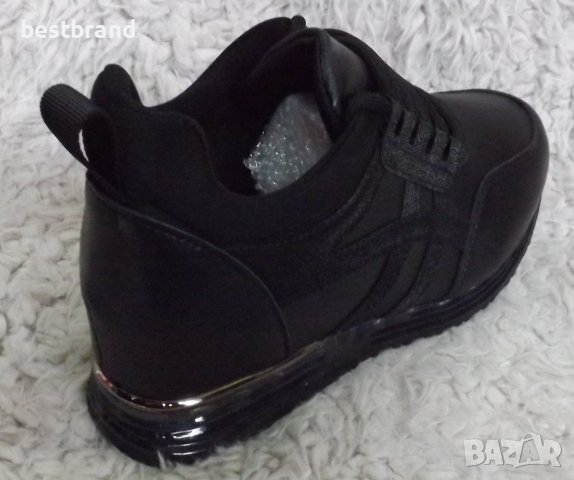 Обувки, скрита платформа, черни, код 531/45, снимка 7 - Дамски ежедневни обувки - 39456725